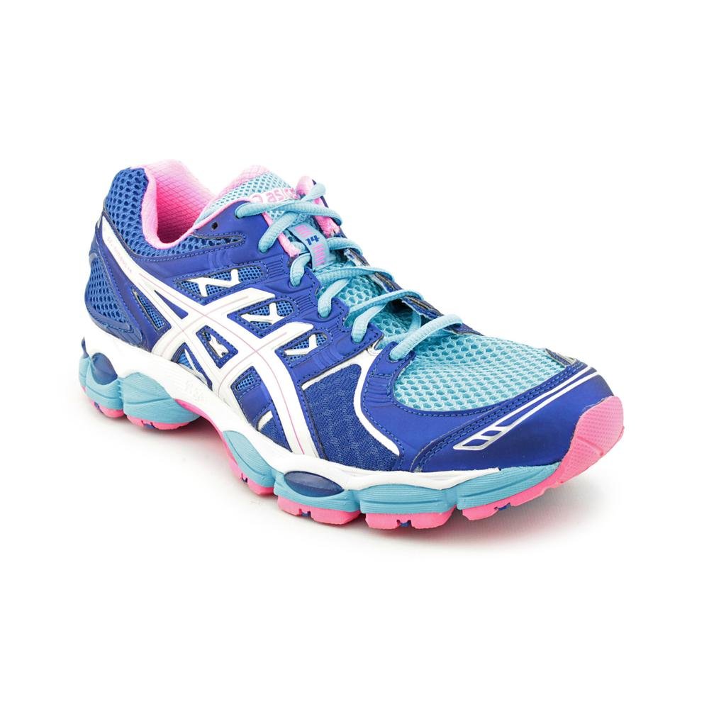 ASICS Womens Running Gel-Nimbus14 Shoes In Lt Blue/Wht/Pink