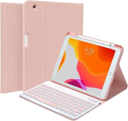 QYiiD Funda con teclado retroiluminado para iPad Pro de 12.9 pulgadas 20172015 (modelo antiguo, 2 y 1 generación), teclado inalámbrico desmontable