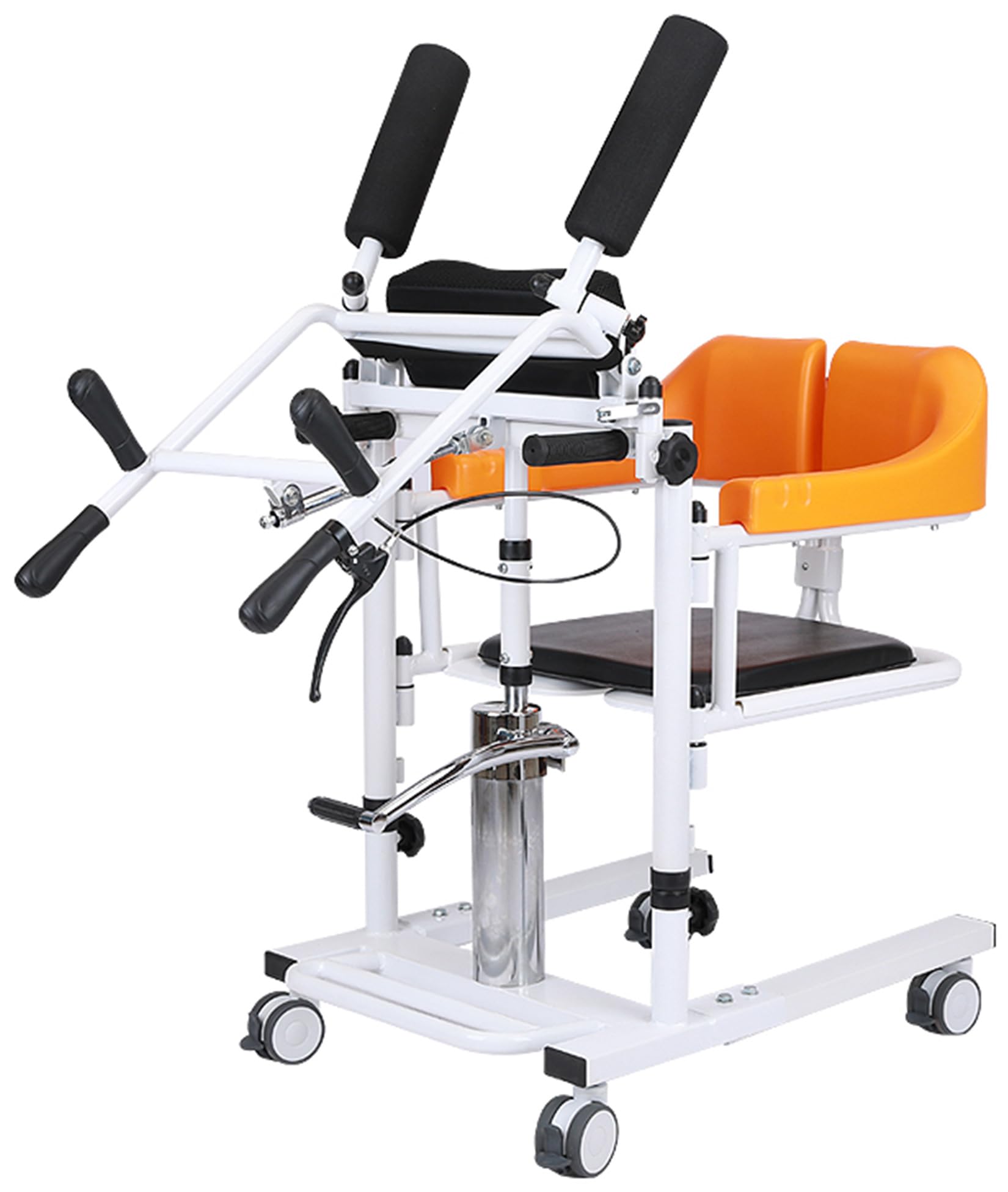 Grúa Hidráulica para Pacientes con Soporte de Elevación Asistida, Sillas de Ruedas de Cuidado Personal Elevador Hidráulico de Pacientes Transferencia Corporal