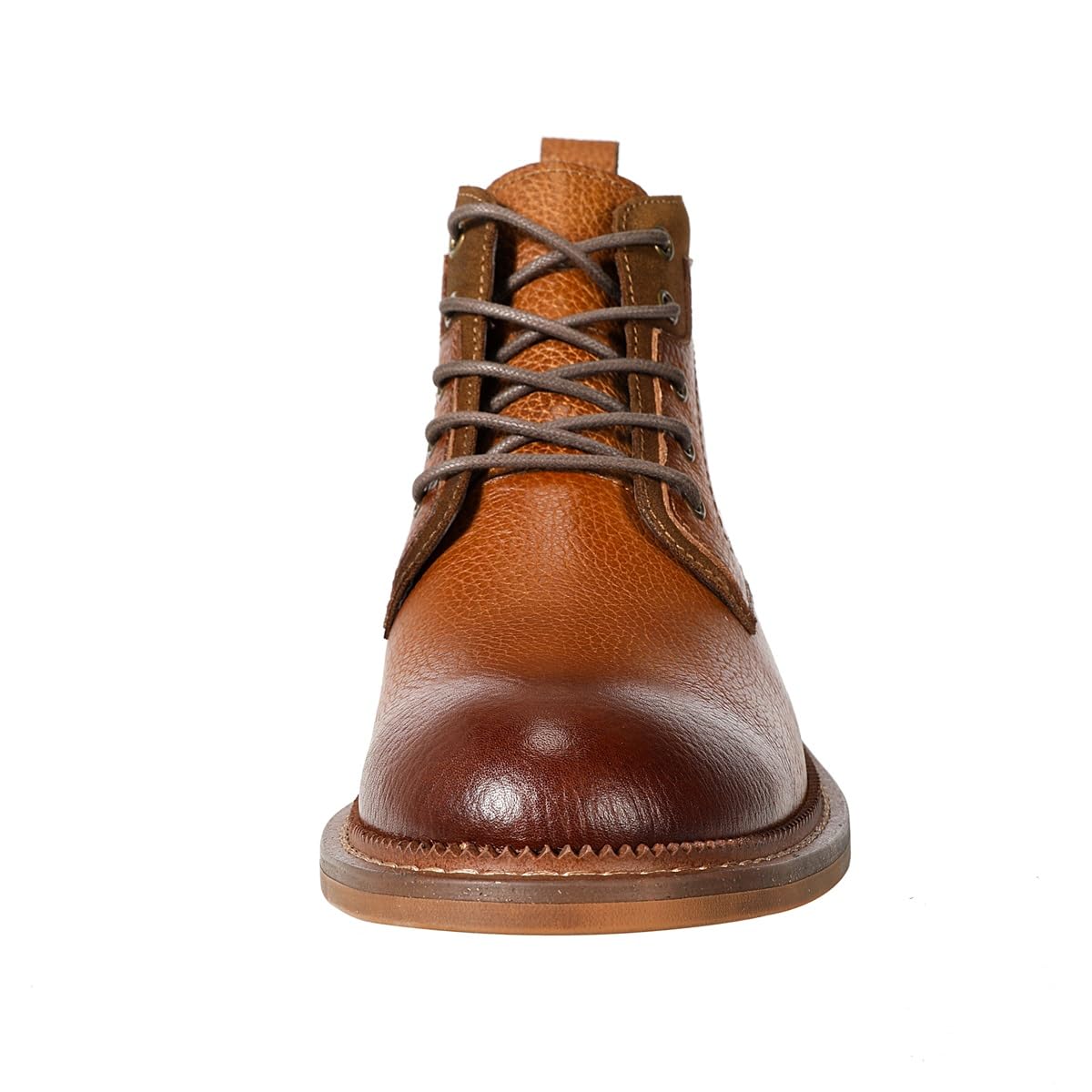 YFFUSHI Herren Stiefel Leder High Top Boots Schnürstiefel