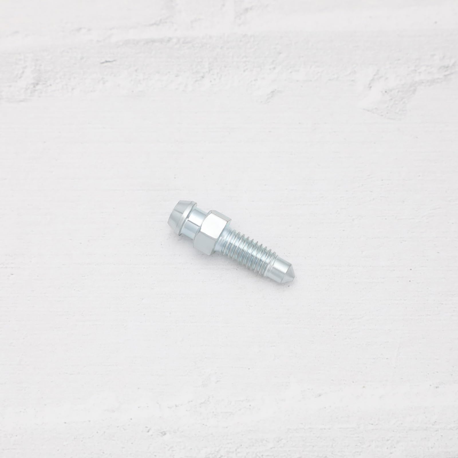 ECSiNG Nipplo di spurgo per pinza freno metrico M6 x 1 mm, lunghezza totale 27,2 mm, filettatura inferiore esagonale, lunghezza totale 10 mm, per prevenire perdite di liquido dei freni, 10 pezzi