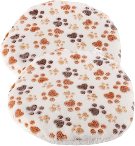 SHENGOCASE Paquete de 2 cojines redondos suaves para gatos de 15 pulgadas, para casa de perros pequeños, estante de perca, almohadilla para jaula de