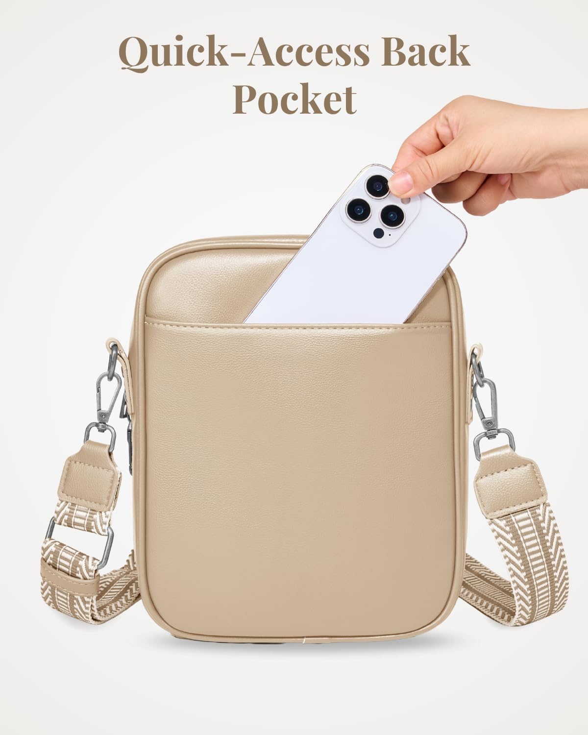 Crossbody Bags for Women, Vegan Leather Messenger Bag Vintage Shoulder Bag Travel Purse Wallet with Card Slots - Image 7