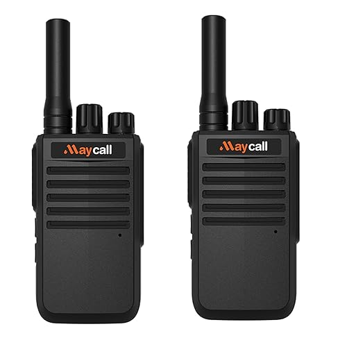 Maycall DMR Digital Walkie Talkies Long Range DMR Two Way Radio 2 Way Radio AES256 High Power Dual Mode 2200mAh Rechargeable Battery Group Call for School Security Factory Outdoors(MD-658)