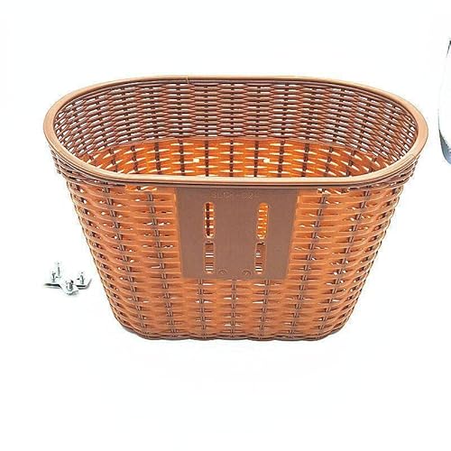 Deevoka Bike Basket Front Easy To Install Portable Imitation Rattan Handlebar Basket Bicycle Basket Storage Baskets For Kids And Adults Bicycle Accessories #TOP3