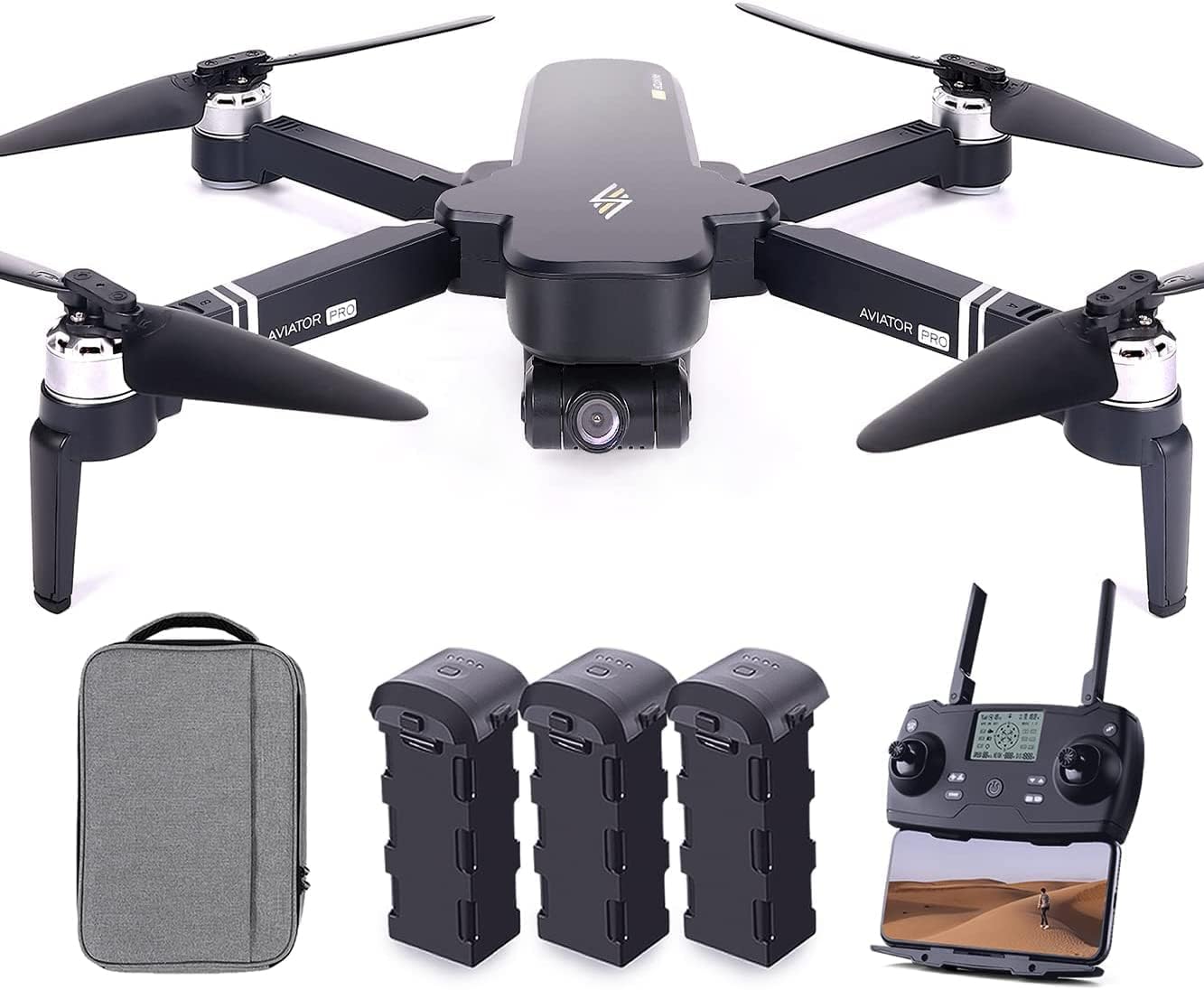 CHUBORY X11 Pro Drones GPS con más de 90 minutos de tiempo de vuelo, drones cardán de 3 ejes