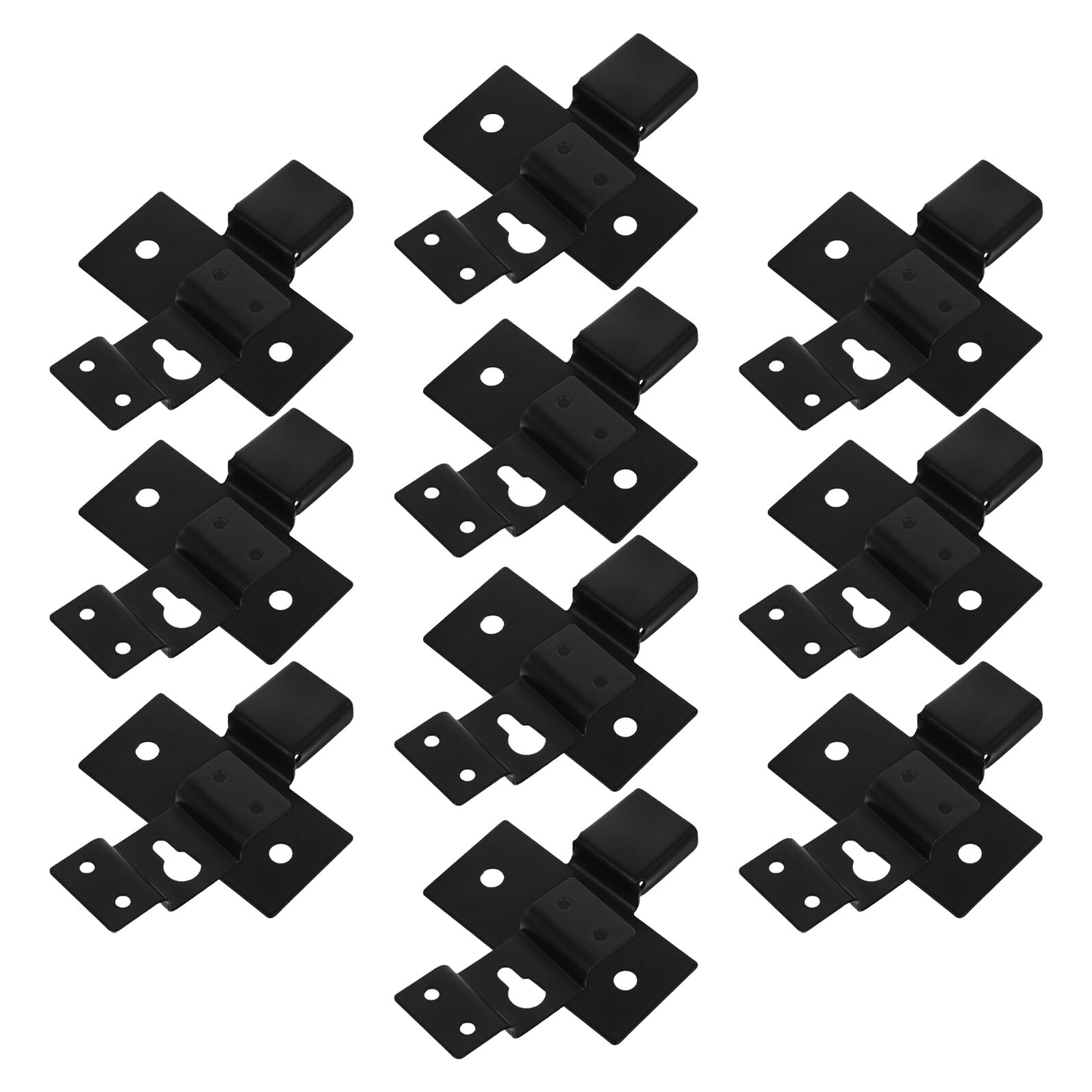 Soportes de Pared para Altavoces de Estantería Gancho para Altavoz Envolvente 10 Juegos Montaje Fijo Resistente para Altavoces de Cine Estudio y Ktv Instalación Segura y