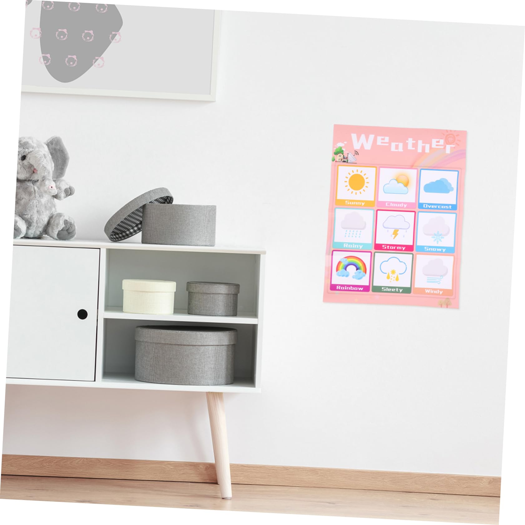 Housoutil Tableau Éducatif Mural pour Garçon et Filles, Léger et Petit, en Pp Colle au Dos, Affiche D'apprentissage pour Bébé, pour Éveil et Attention des Couleur Aléatoire Style Aléatoire