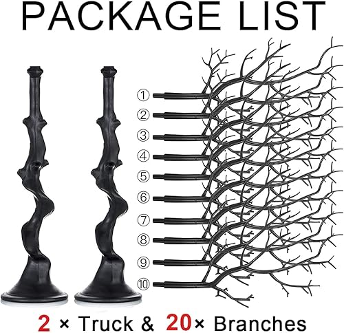 Miniatura 4 de Sziqiqi Árbol artificial de resina para centro de mesa de árbol, decoración del hogar, centro de mesa de boda, adornos creativos de 30 pulgadas (30