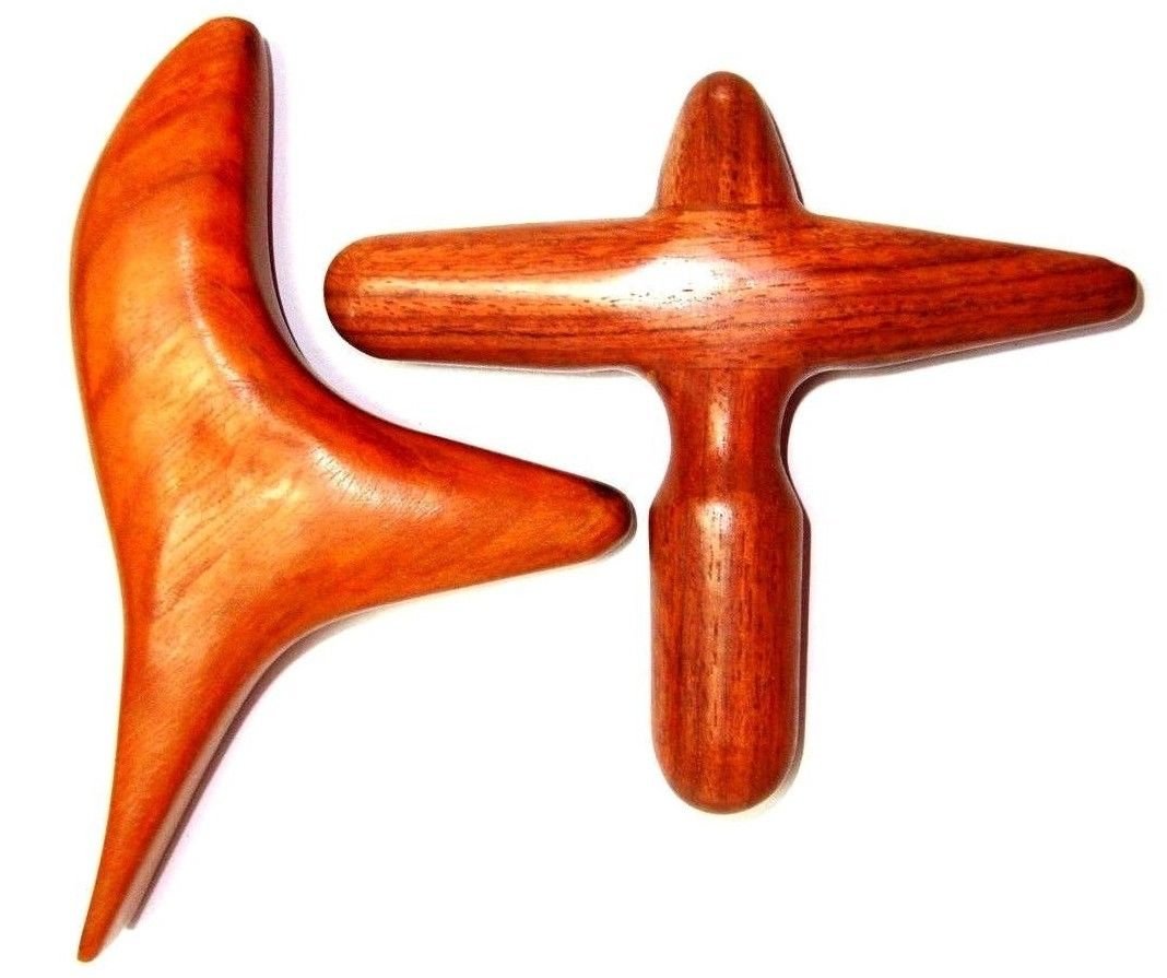 2 Piece/ Lot Reflexology Health Thai Full Body Massage Wooden Stick Tools