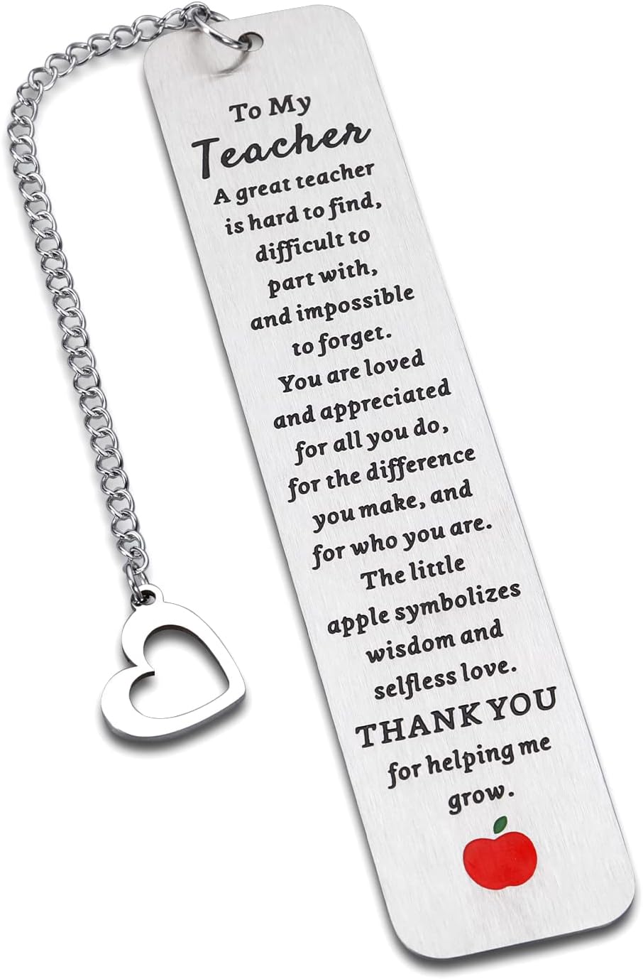 Teacher Appreciation Gifts Teacher’s Day Bookmark Thank You Gifts for Teacher Gifts for Women Graduation Gifts for Teacher from Studetn Daycare Preschool Teacher Retirement Valentine End of Year Gifts
