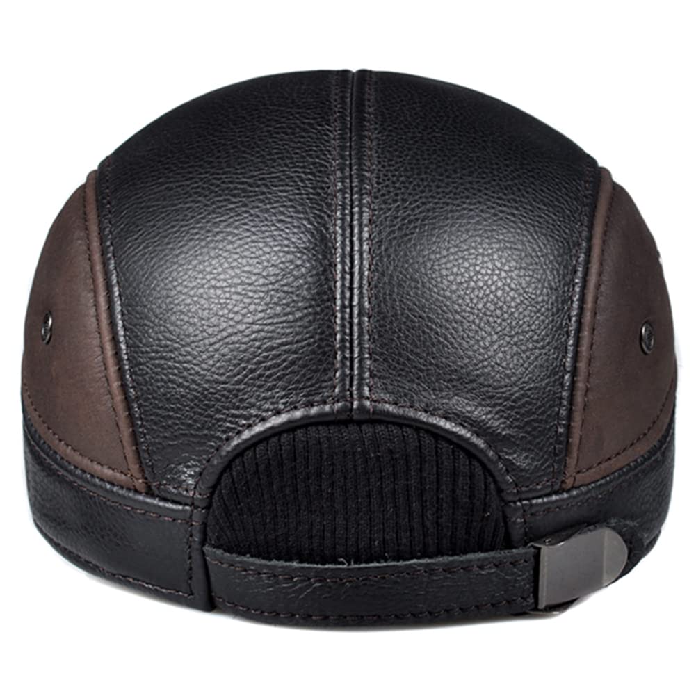 Klassische Unisex-Baseballkappe aus PU-Leder, verstellbare Trucker-Cap für Sport und Outdoor-Aktivitäten, BL