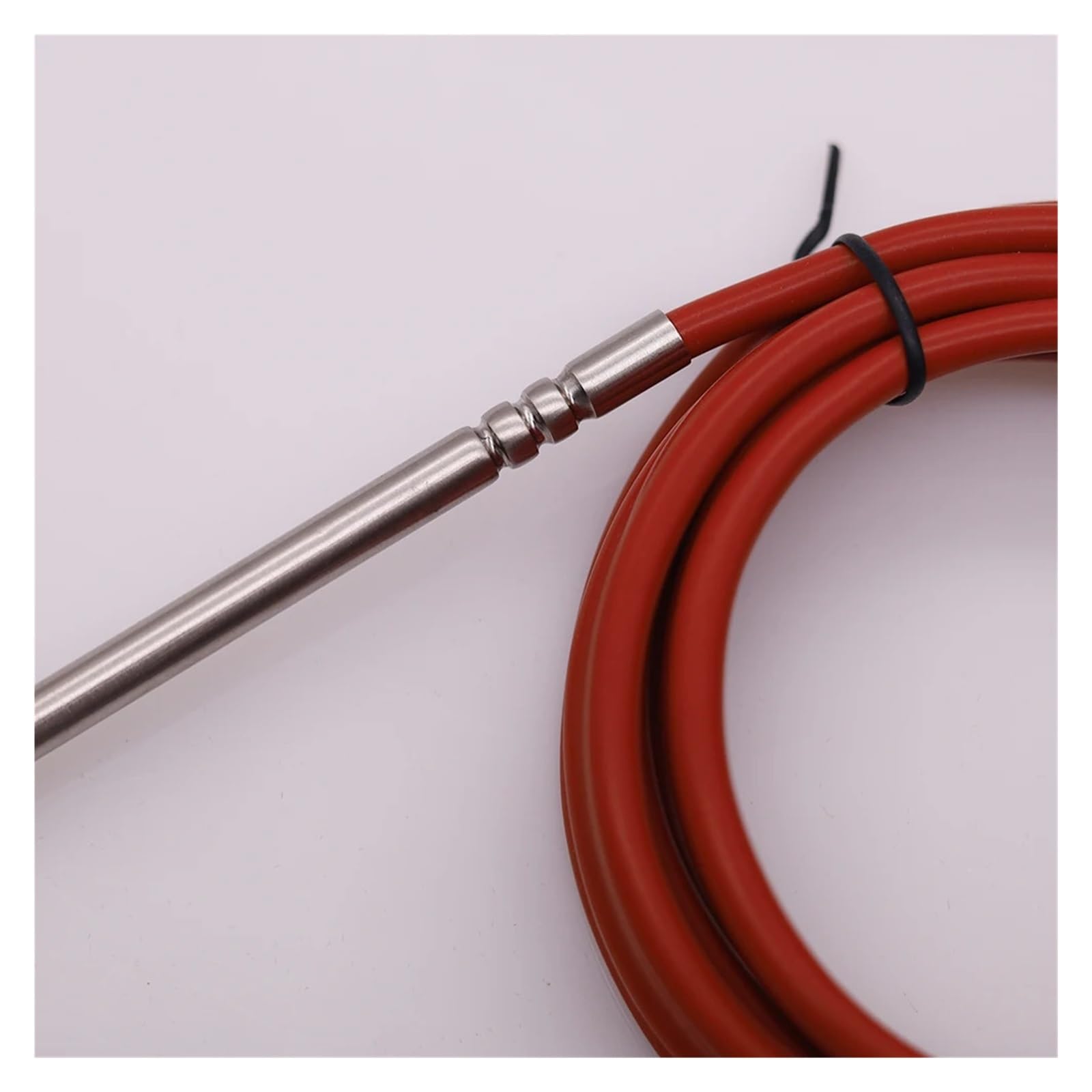 5 uds 6*90mm 3 cables tipo PT100 termopar sonda de temperatura impermeable Sensor alto con Cable silicona(With 1m cable)