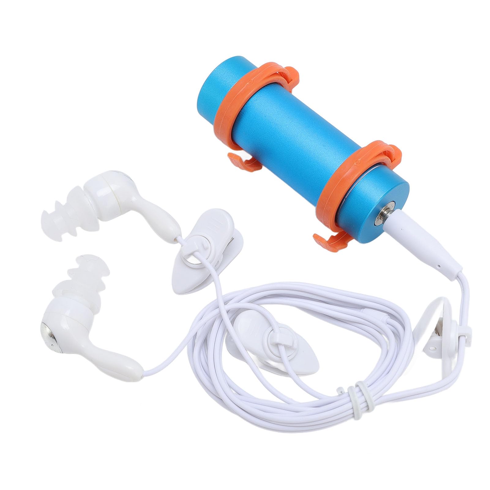 Reproductor de Mp3 Impermeable para Natación, Disfrute de hasta 2,000 Canciones, Reproductor de Música Submarina de 8 GB con Auriculares a Prueba de Agua, Reproductor de Música, (Blue)