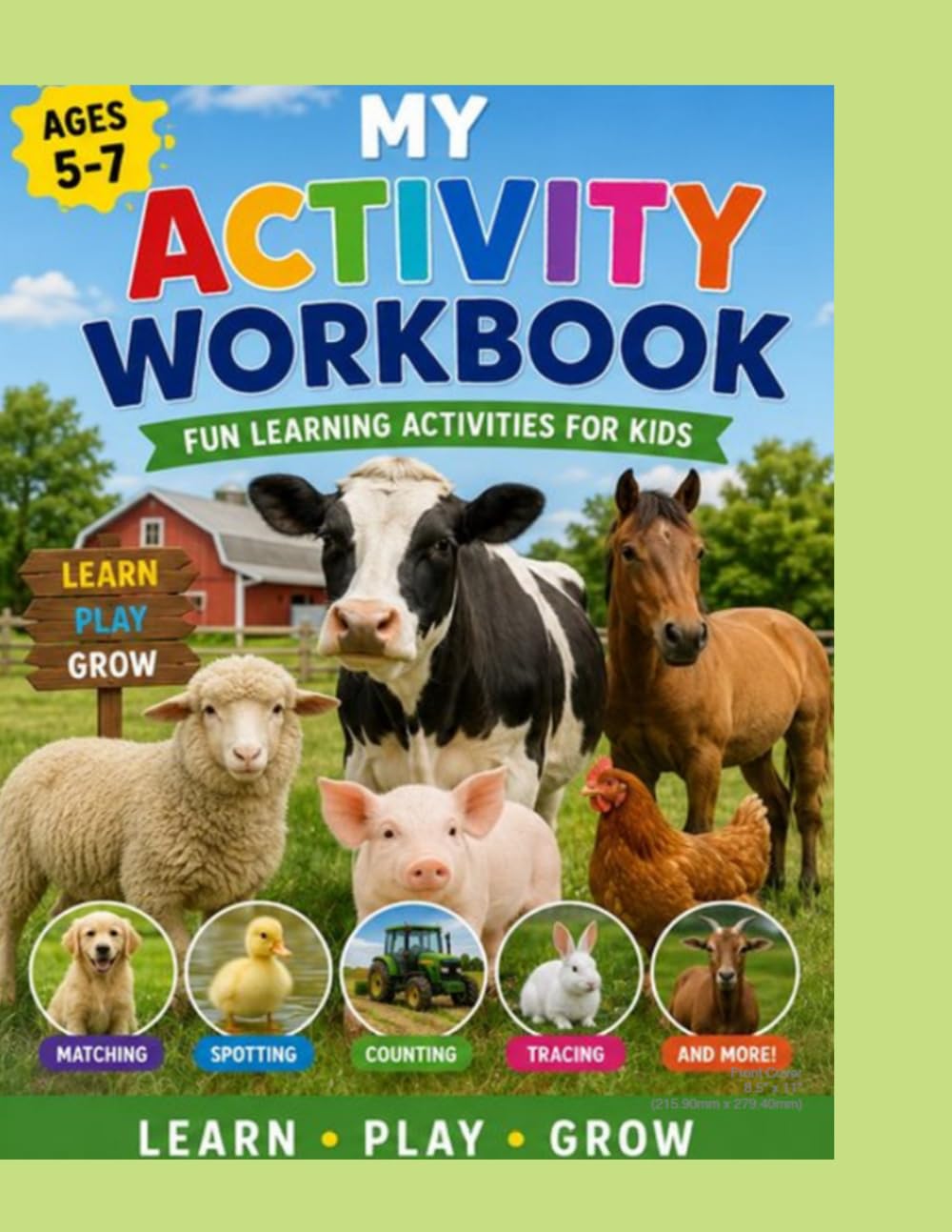 My Activity Workbook: Fun Learning Activities for Kids: A Coloring, Matching, Counting & Word Search Workbook for Early Learners