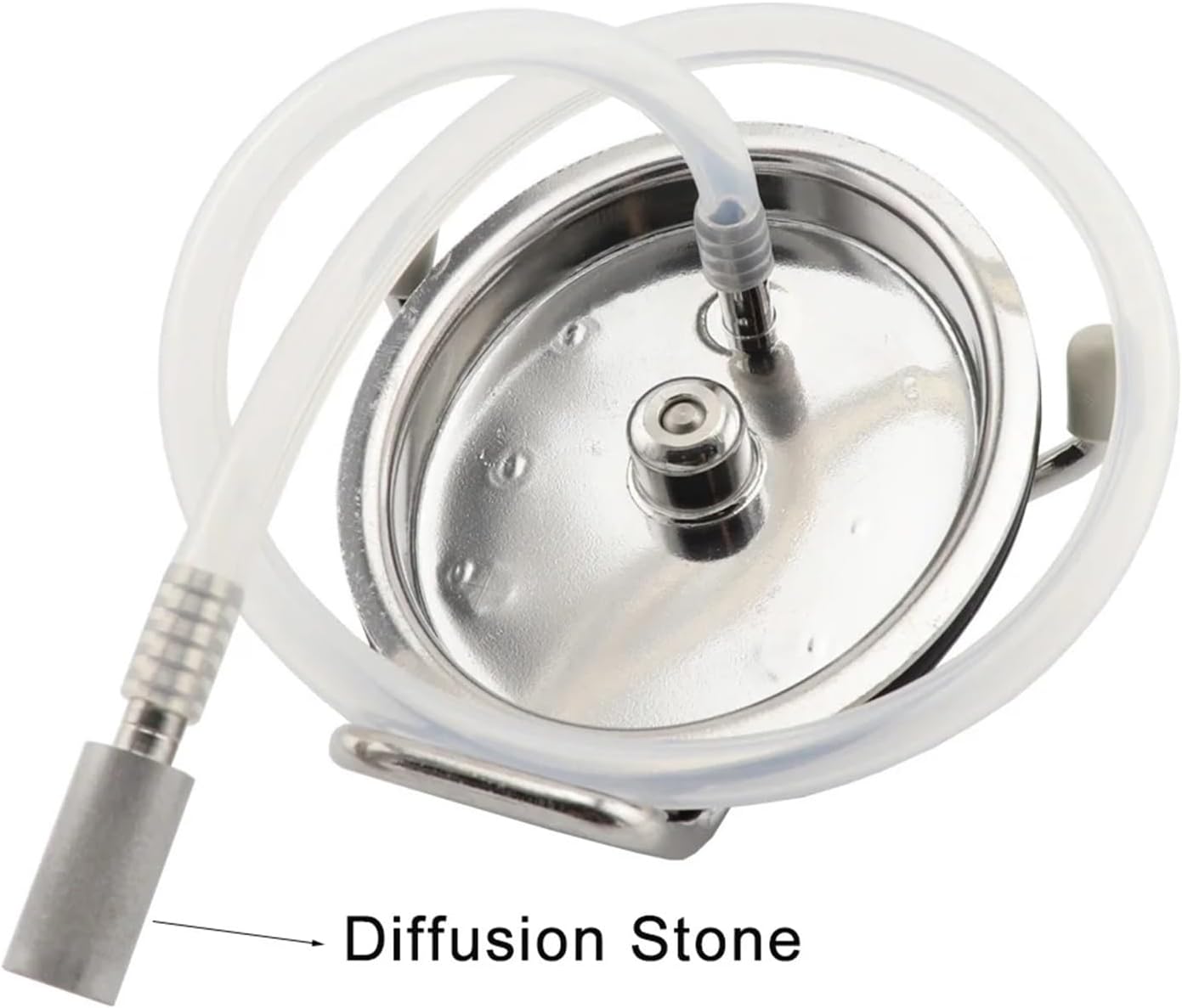 Brewing equipment Home Brew Cornelius Keg Lid Homebrew Beer Carbonation Lid With 20" Silicon Tube & 2 Micron Diffusion Stone Brewing equipment