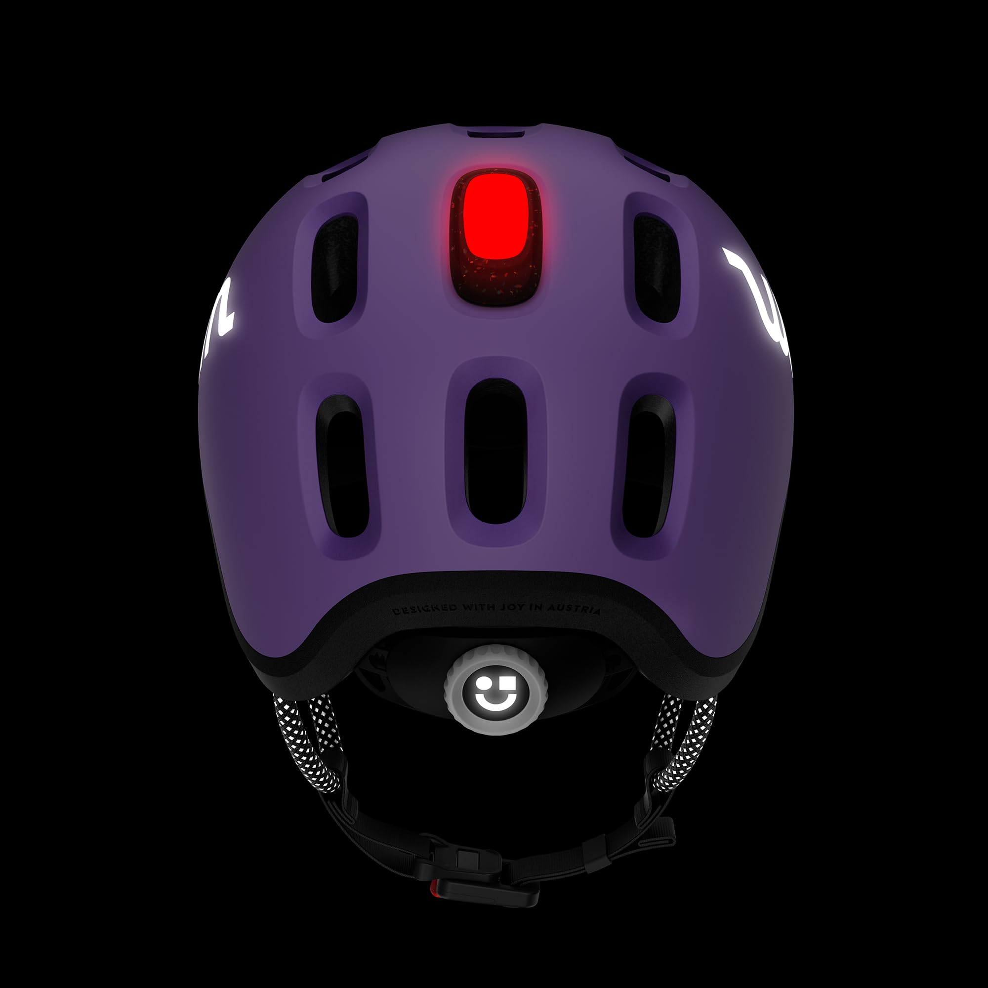woom Luce per casco pronta, luce posteriore a LED ricaricabile, accessorio per casco pronto per bambini, luce di sicurezza ad alta visibilità con 3 modalità e spegnimento automatico, per ragazzi e