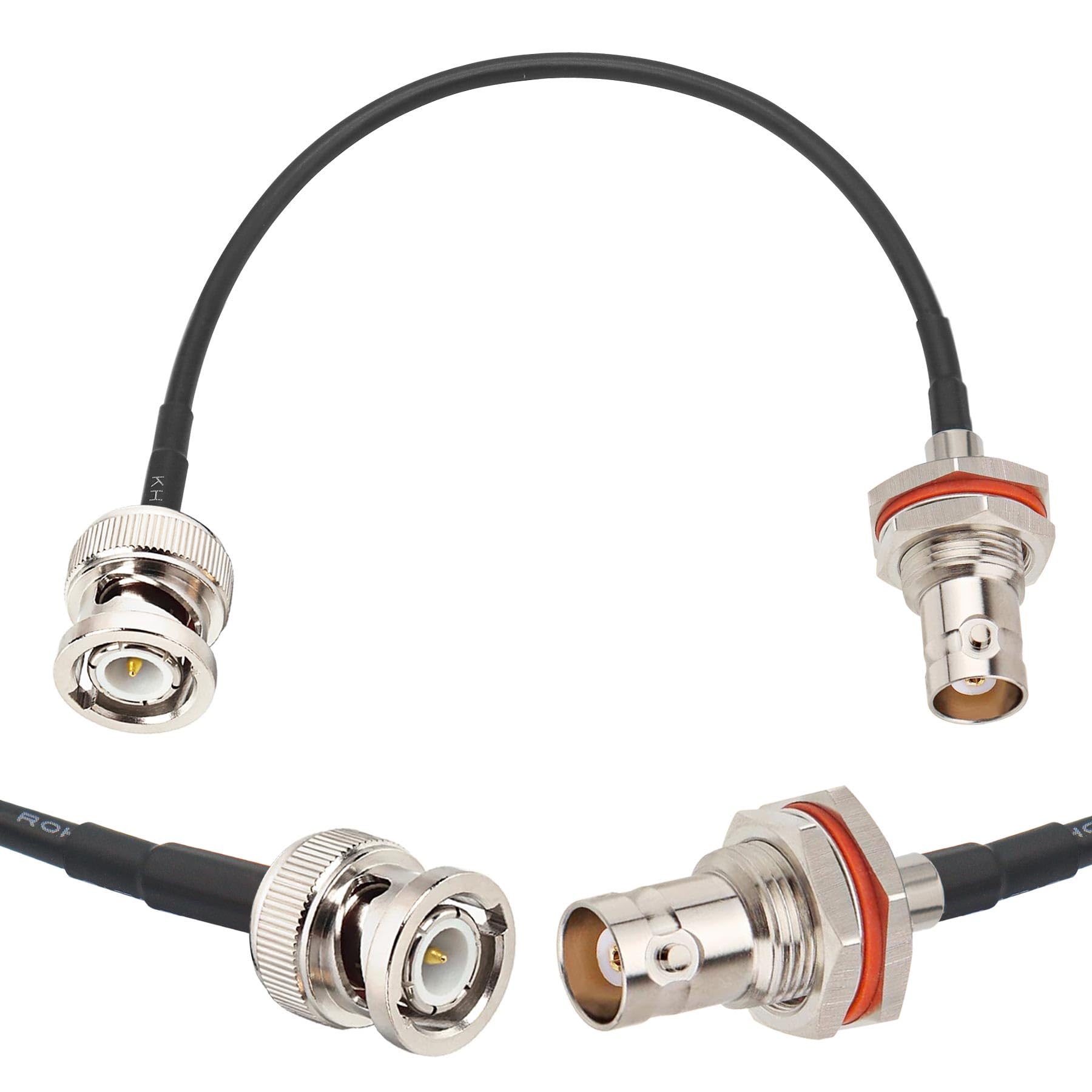 Amazon | Skweawert RG174ケーブル BNCオス→BNCメス同軸ケーブル 0.5