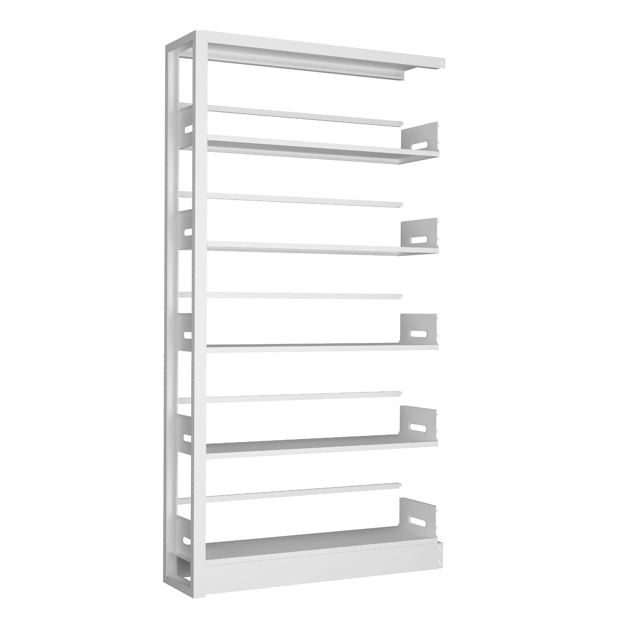 White subframe. Cannot be Used Alone. Expand The Modular Capability of The Bookshelf Without The Cost of Another Full Bookshelf Unit. (White)