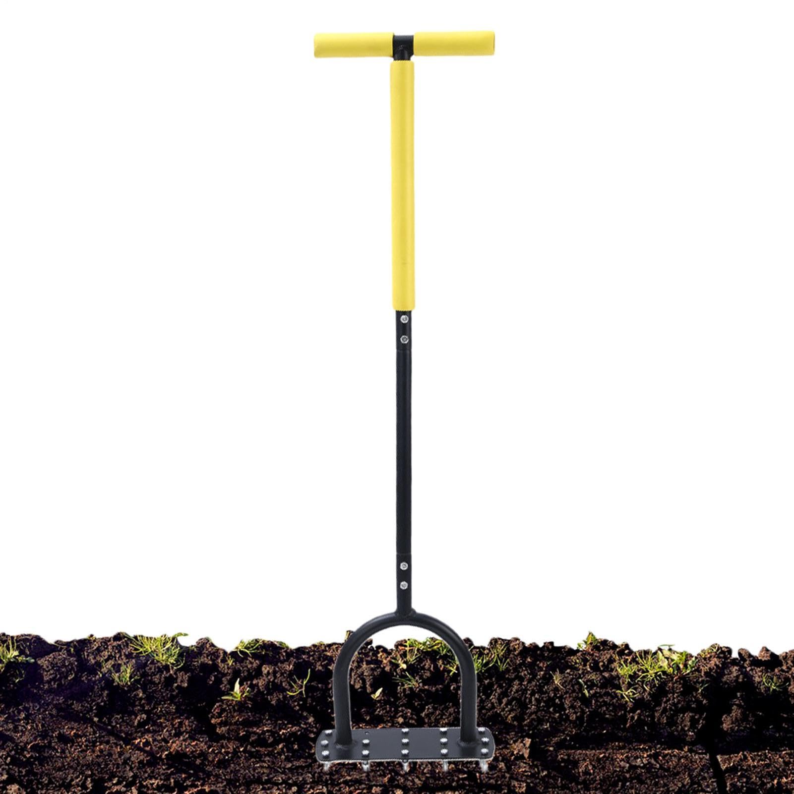 Herramienta Aireadora De Césped Escarificador Descompactador para Pasto con | Aireador Descompactador De Jardinería Para Jardín Patio Trasero Paisaje Campo Exterior Patio Vivero