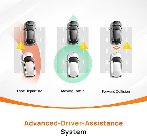 Miniatura 6 de 70mai True 4K Dash Cam A800S con Sony IMX415, frontal y trasera, tarjeta SD gratuita de 128 GB, GPS integrado, súper visión nocturna, LCD IPS de 3