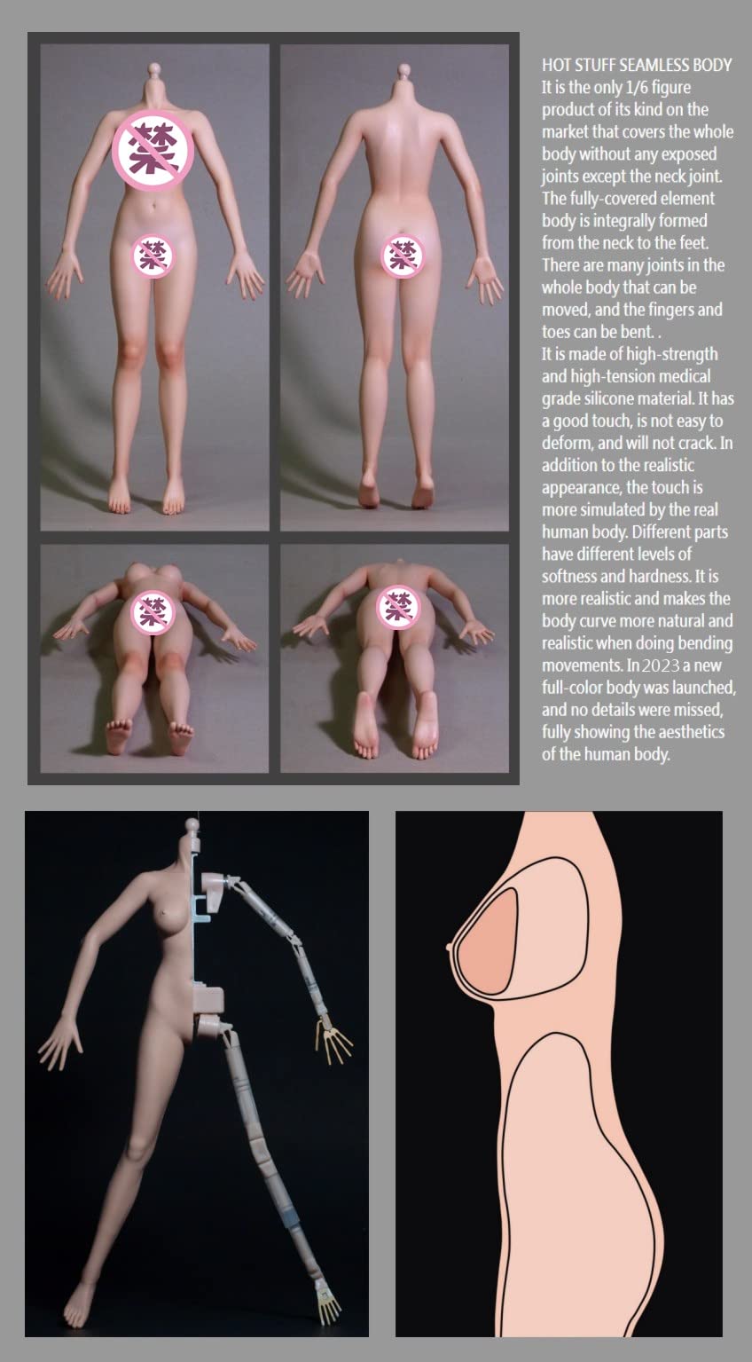 HOT STUFF 1/6 SEAMLESS BODY シームレスボディ 素体 Amazon.co.jp: [Tbmodel ] HOT STUFF 1/6フィギュア 少女 素体 ヘッド