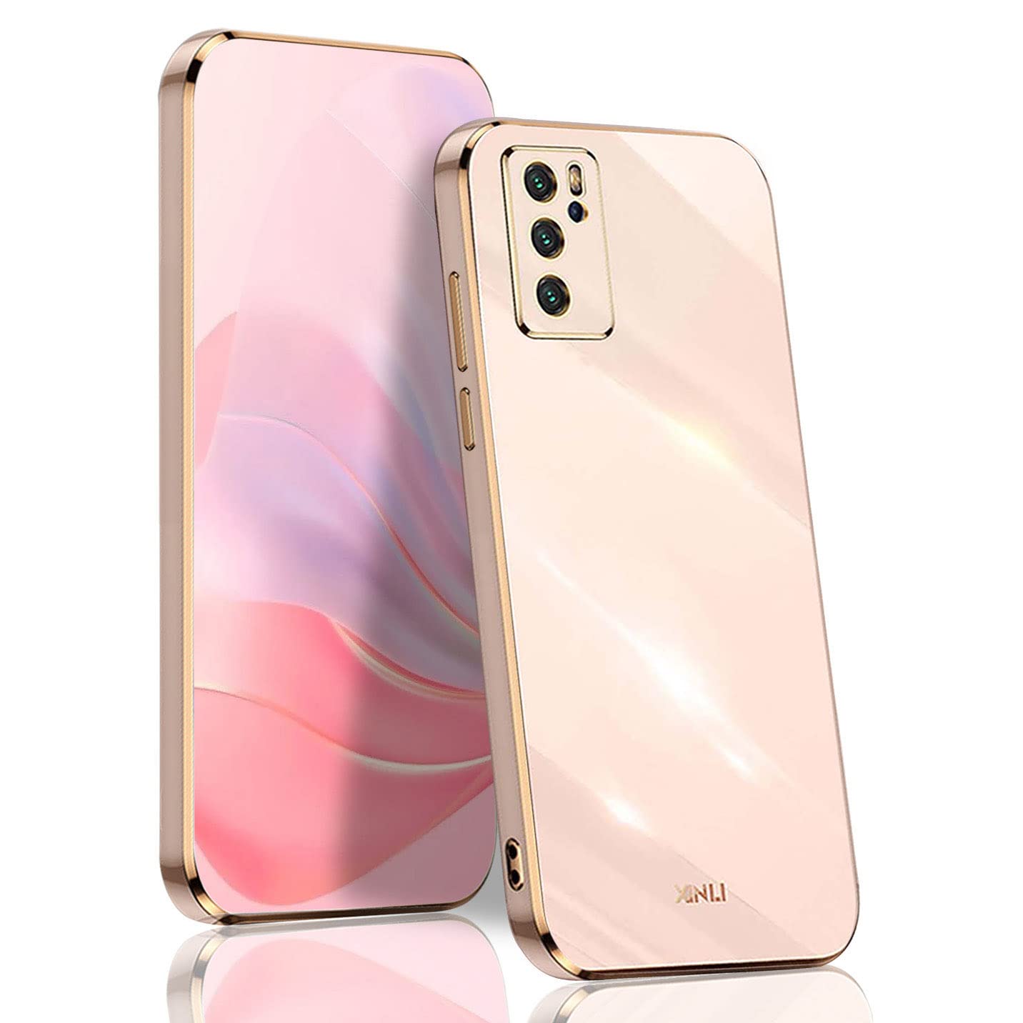 Hoesje Oppo A53s ILING Trasparente Case For OPPO A53S/OPPO A53, 360° Full Protection, Shockproof Case With Built-in Screen Protector, Ultra Thin Hard PC Silicone TPU Bumper Case (Blue Opper A53 Hoesje