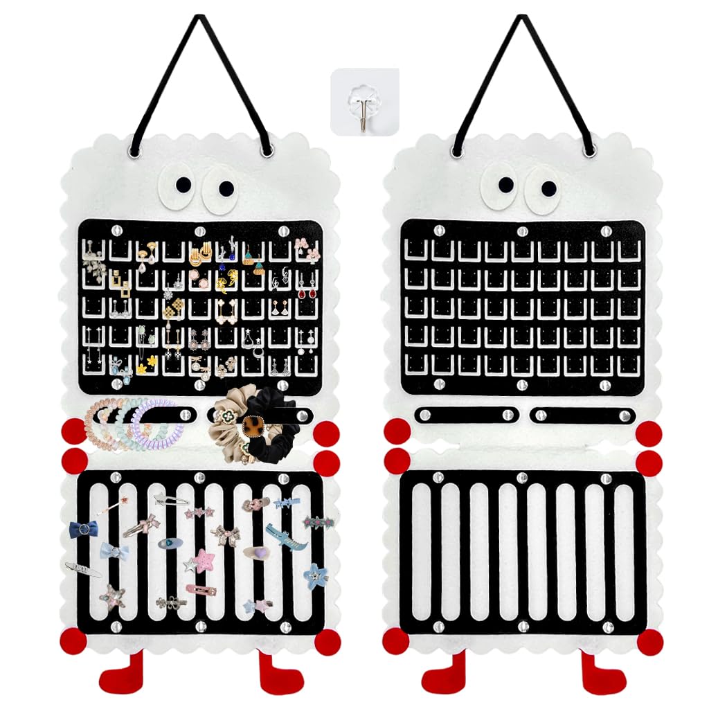 MAYCREATE® Girls Hair Clips Jewelry Organizer Board Cartoon Felt Earrings Hanging Storage Board, Women Girls Hair Accessories Organizer Storage Board for Earrings, Earstuds, Hair Ties, Claw Hair Clips MAYCREATE® Girls Hair Clips Jewelry Organizer Board Cartoon Felt Earrings Hanging Storage Board, Women Girls Hair Accessories Organizer Storage Board for Earrings, Earstuds, Hair Ties, Claw Hair Clips