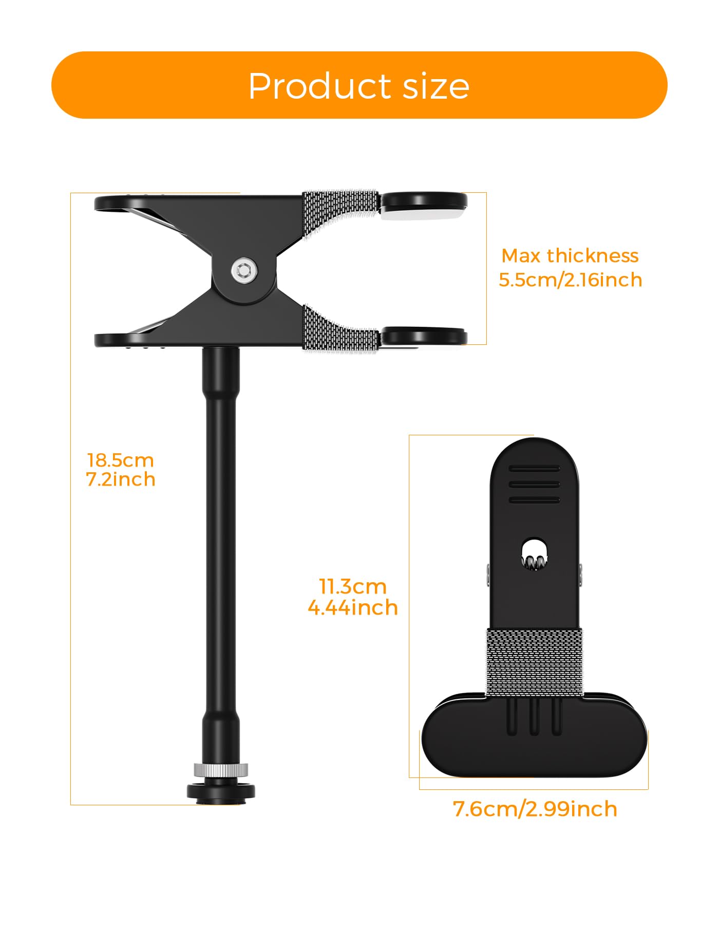 Elastyczny klips do montażu na zacisk do Blink XT/XT2, Blink Mini, Blink Outdoor 4 and Blink All-New Flash, do użytku na zewnątrz/wewnątrz (2 sztuki)