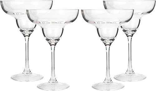 Miniatura 9 de Lily's Home Vasos de margarita irrompibles con tallos de colores, juego de 4, vasos de plástico reutilizables de 10 onzas, vasos de fiesta