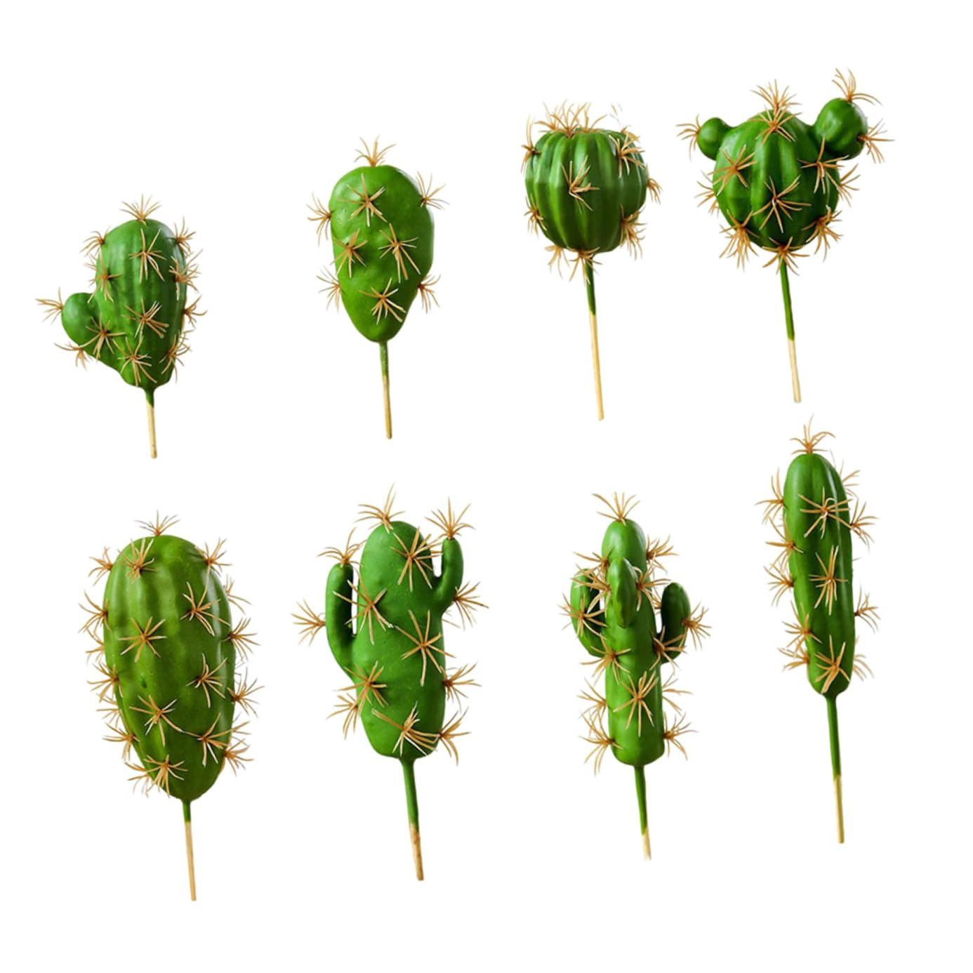 Plantes succulentes artificielles lot de 8 cactus décoratifs