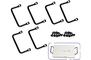 6-Pack Stainless Steel Handles for Versatile Cutting Boards