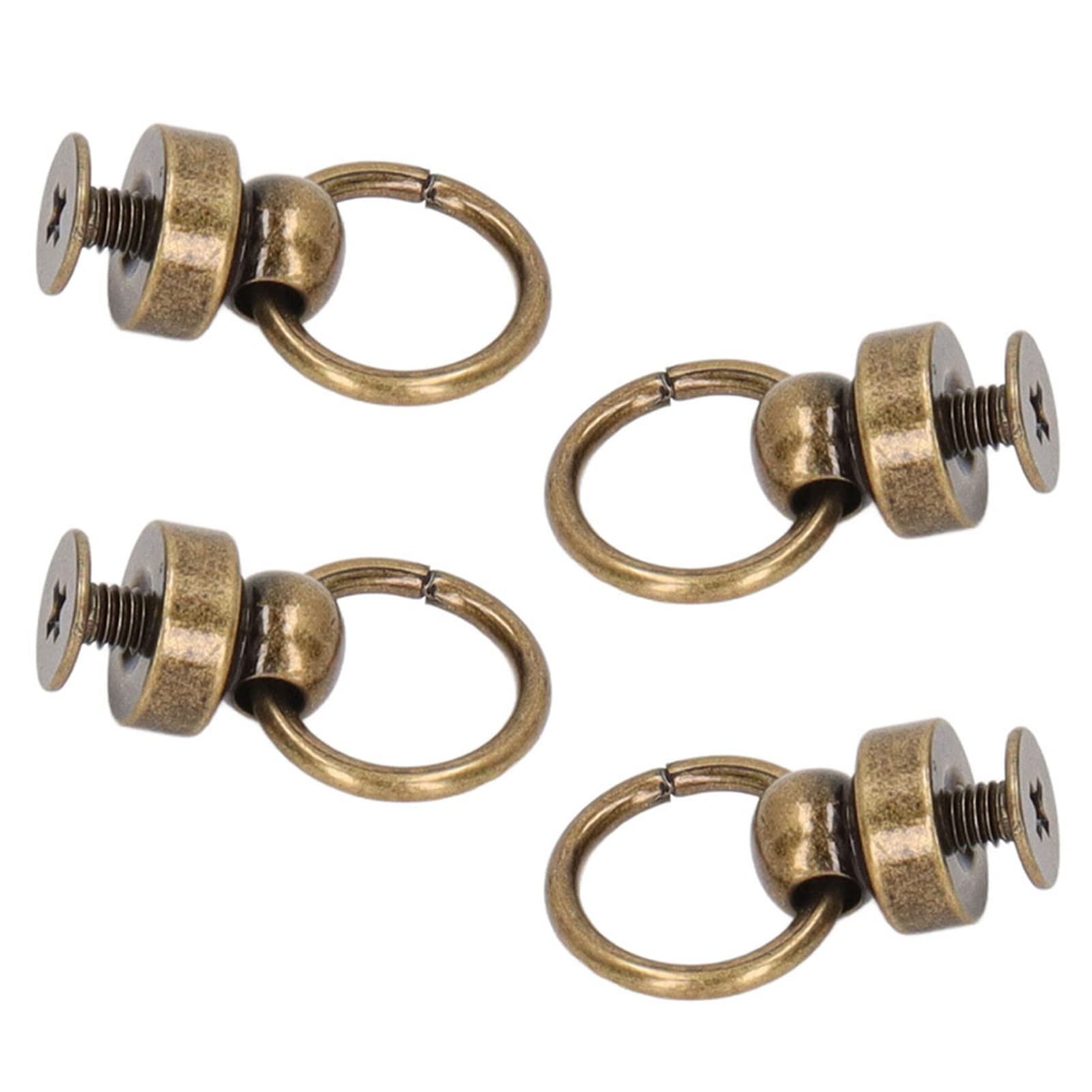 Kit de Remaches de Cuero 200 Juegos Remaches de Latón de 9 Mm Tachuelas para Monederos Tachuelas Grandes Bolsas de Ropa Zapatos Teléfono Dobles Tela para Ropa (Bronce antiguo)