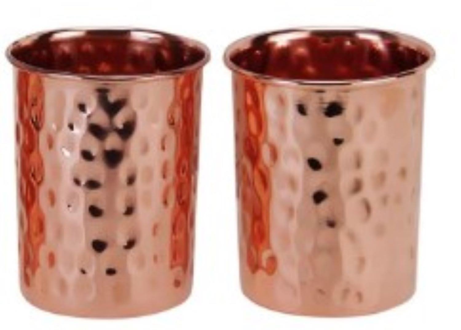 Lalit Kishori jewellary hub Traditional Pure Copper Hammered Glasses Drinkware Tumbler Copper Q- 12 pcs
