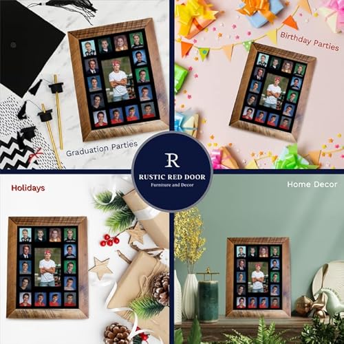 Rustic Red Door Co. Rrd Class Of 2031 Photo Mat (11” X 14”) - Photo Collage Picture Frames Mat For School Pictures – School Picture Frame Pre-K To 12 Mat - No Frame Black Photo Mat (15 Photos) #TOP5