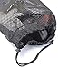 Koyee 5 PCS Multi Purpose Nylon Mesh Drawstring Storage Ditty Bags for Travel & Outdoor Activity, Black, 11 x 8.8inch