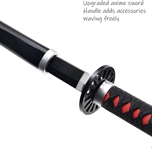 Miniatura 4 de Espada Demon Slayer de 41 pulgadas, con espada de anime de soporte, espada Zenitsu, espada Tanjirou y espada Rengoku, varios estilos disponibles