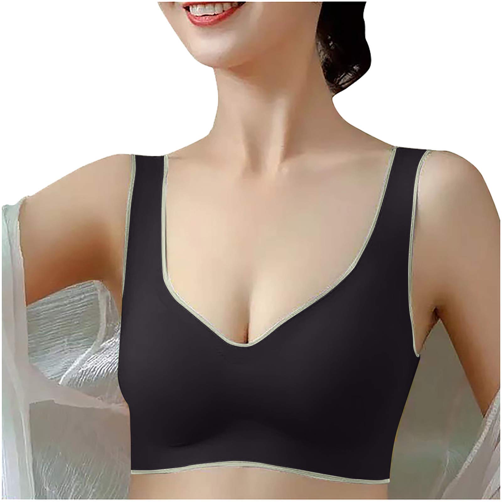 White Strap Bra White Boobtube Bandeau Tops Stick Lift Lace Comfort Bra Women Sports Bra Seamless Comfort Bras Access