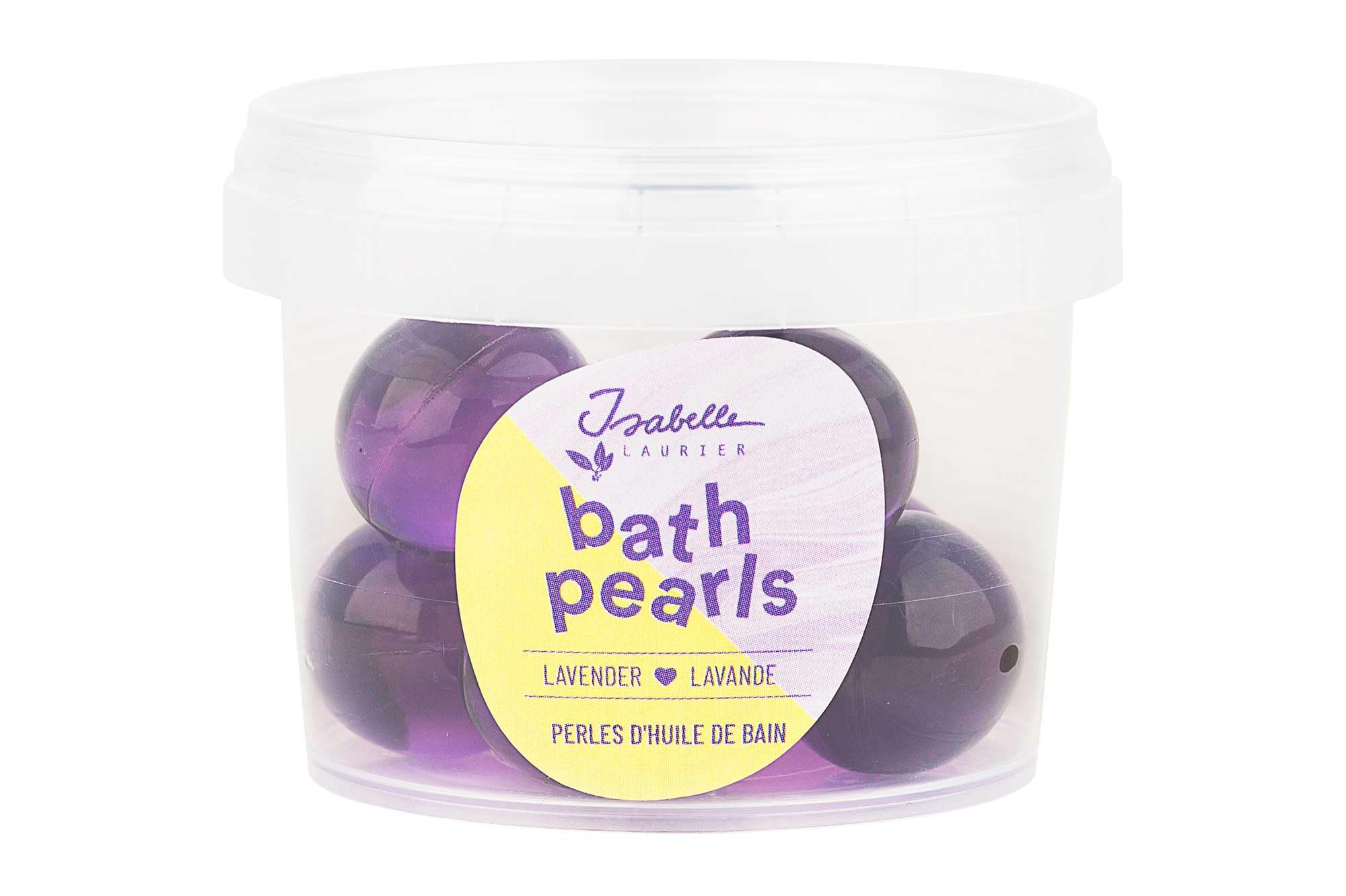 Isabelle Laurier - Set of 8 Bath Beads for Kids and Adults - Bath Additives 97% Natural Ingredients - Lavender Fragrance