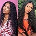 Tinall Hair Brazilian Virgin Kinky Curly 3 Bundles (10 12 14 Inch) 10A 100% Unprocessed Brazilian Virgin Kinkys Curly Real Human Hair Natural Black