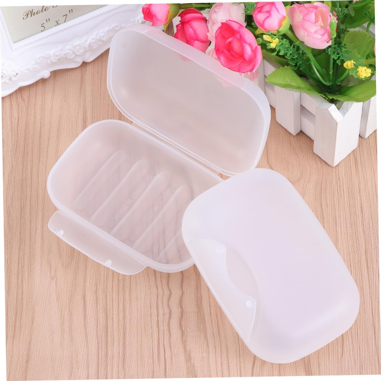 2pcs Quality Soap Dish Portable Travel Soap Box Large Leakproof for Camping Hiking and Outdoor Activities