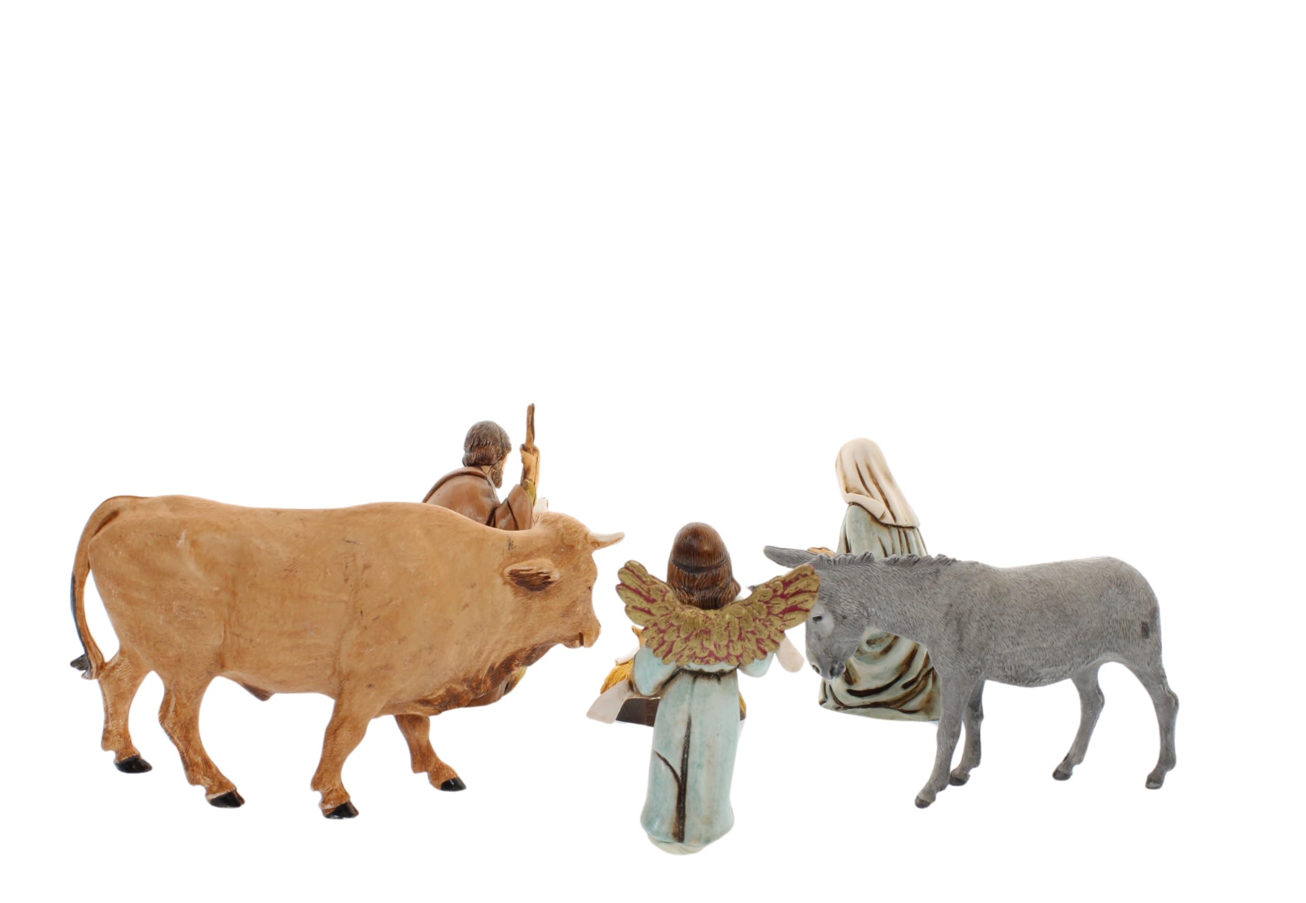 Moranduzzo Natività 6 Soggetti per Presepe da Cm 11 Scala 1:20 - Statuine Presepe Indistruttibili - Stile 700', Pittura Rifinita a Mano, Prodotto Ufficiale, Made in Italy, Scultore M. Landi
