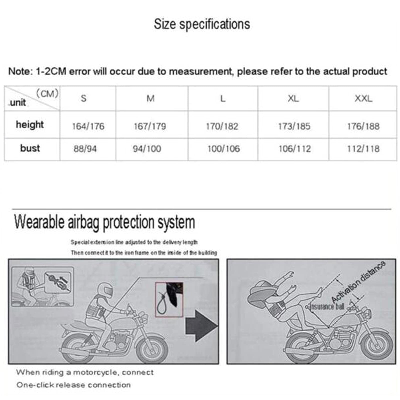 L'Airbag Vest 0.3S Attiva Immediatamente Il Gilet Cilindro con Materiale Eva, Impermeabile, Facile da Pulire E Protegge Efficacemente La Schiena, Il Petto E Le Articolazioni,Verde,S