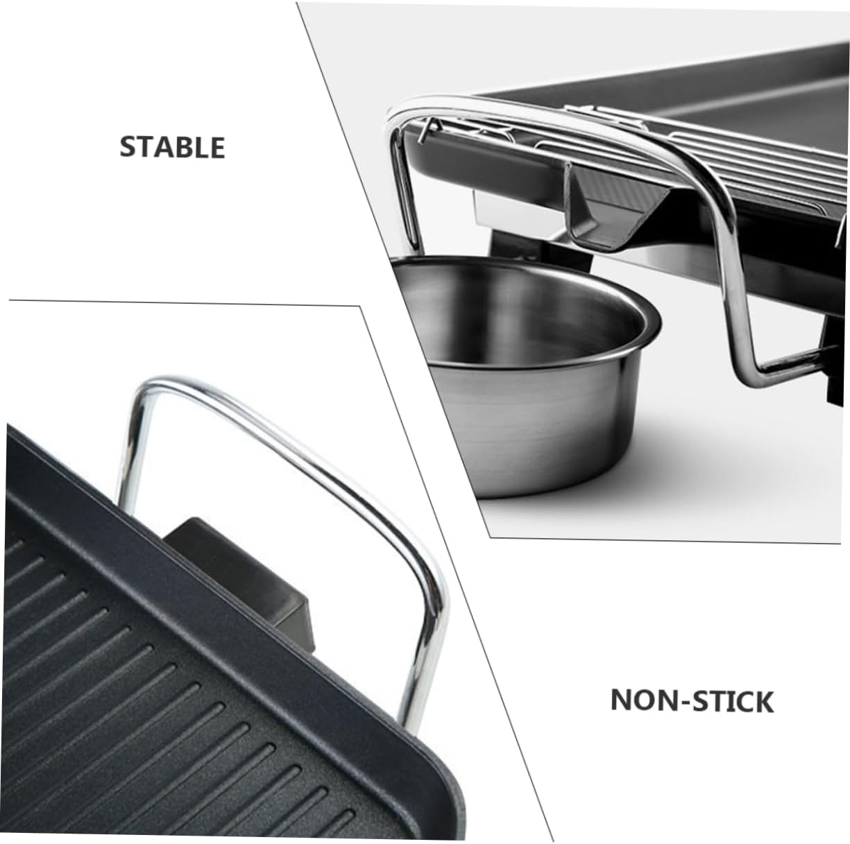 1set Multi-function Electric Baking Tray Smokeless Indoor Barbecue Grill for Steaks Burgers Vegetables Non-stick Cooking Plate