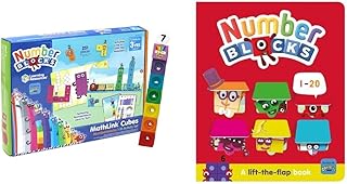 Learning Resources LSP0949-UK MathLink Cubes Numberblocks 1-10 Activity Set, Early Years Maths Learning, Build, Learn & Play in The Classroom & at Home. & Numberblocks 1-20: A Lift the Flap Book