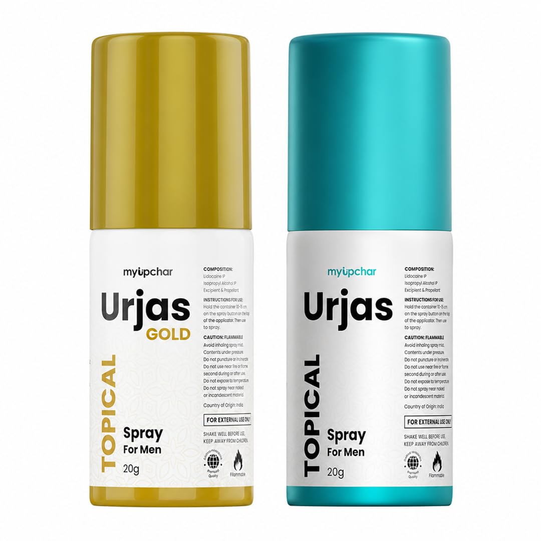 myUpchar Ayurveda Urjas Topical Spray 20g & Gold Men Spray | Non-Transferable & | Non Alcoholic | With No Side Effect | 20 gm (Pack of 2)-image-20