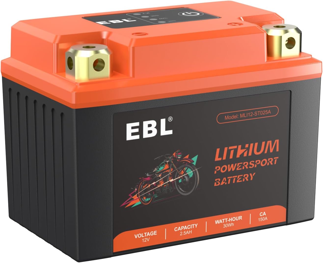 EBL Lithium YTX4L-BS, 75CCA Lithium LiFePO4 Motorcycle Battery, Please consult our customer service for specific applicable models. The information on the website is not accurate.