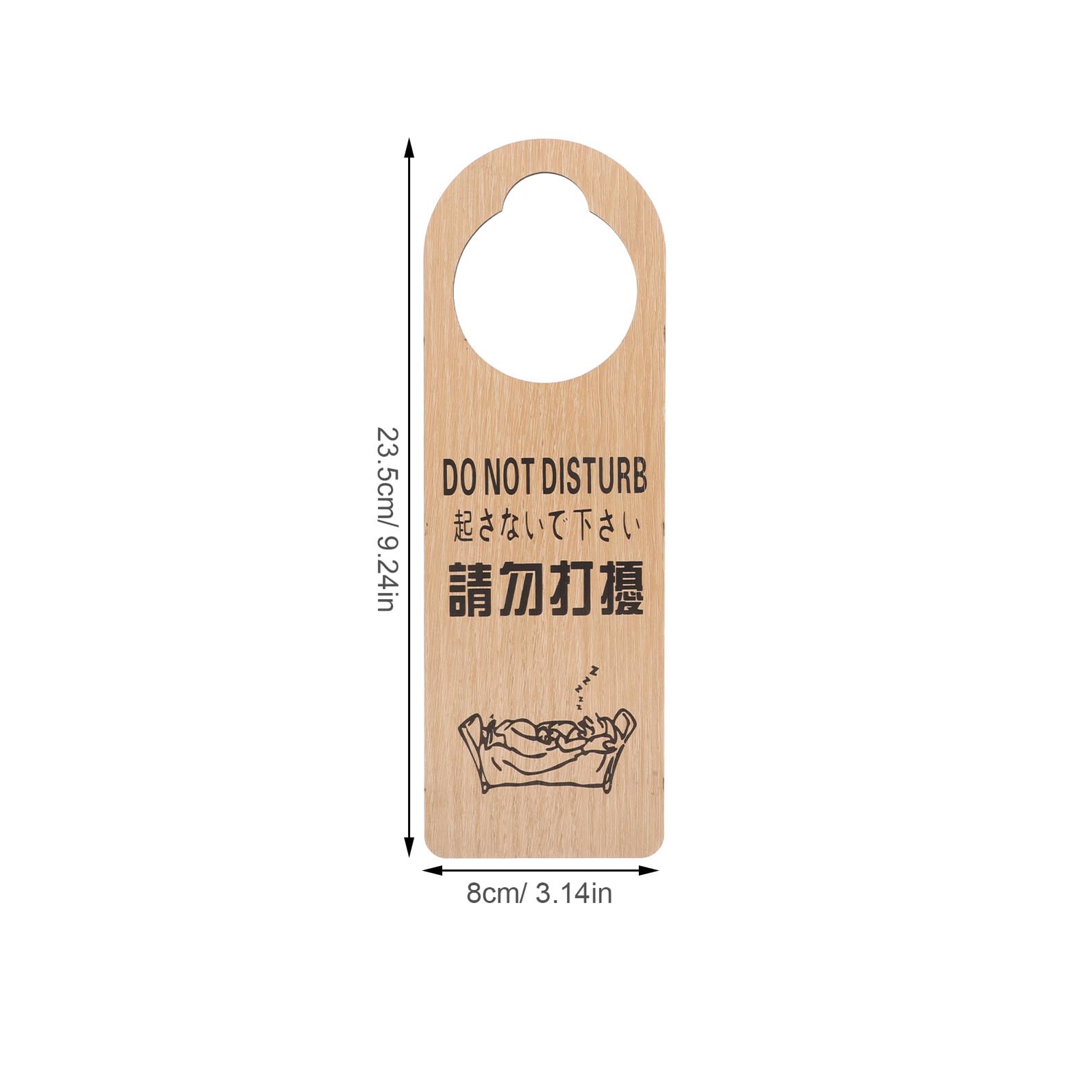 PRETYZOOM 20 Piezas Carteles de Madera para Puerta Reversibles de Estado de Habitación Doble Cara para Hotel Oficina Señal Colgante para Solicitud de Limpieza o No Molestar