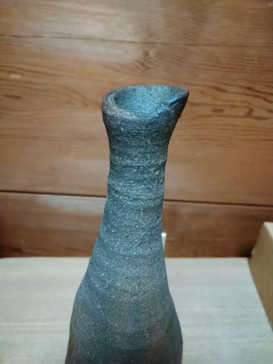 Amazon.co.jp: 花入 花器 花瓶 一輪挿し 越前焼 陶芸 インテリア 六古