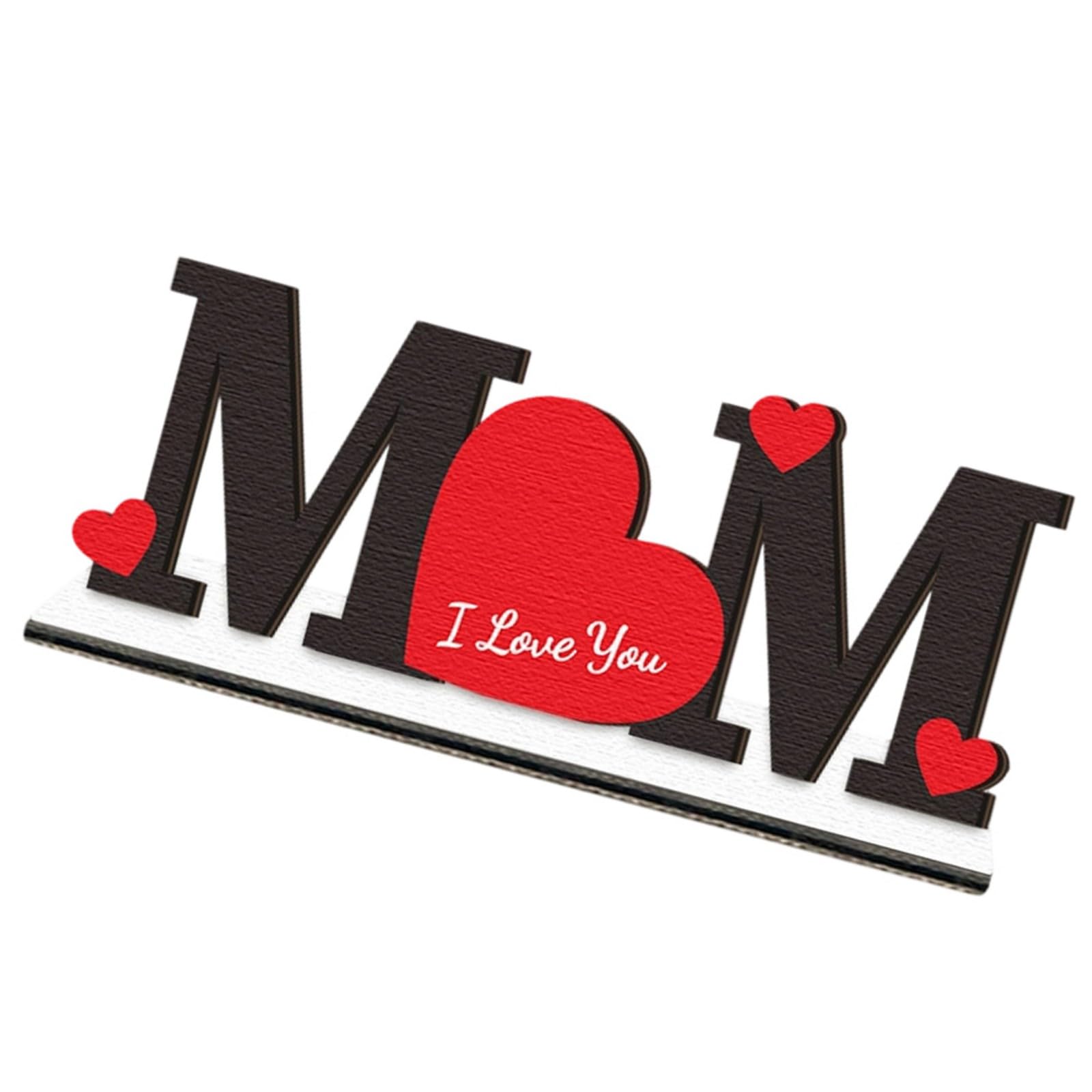 hogtnd Mothers Day Decorations Decorative Table Centerpieces, Mother's Day Signs, Gift for Mom from Daughter and Son, Wooden Signs